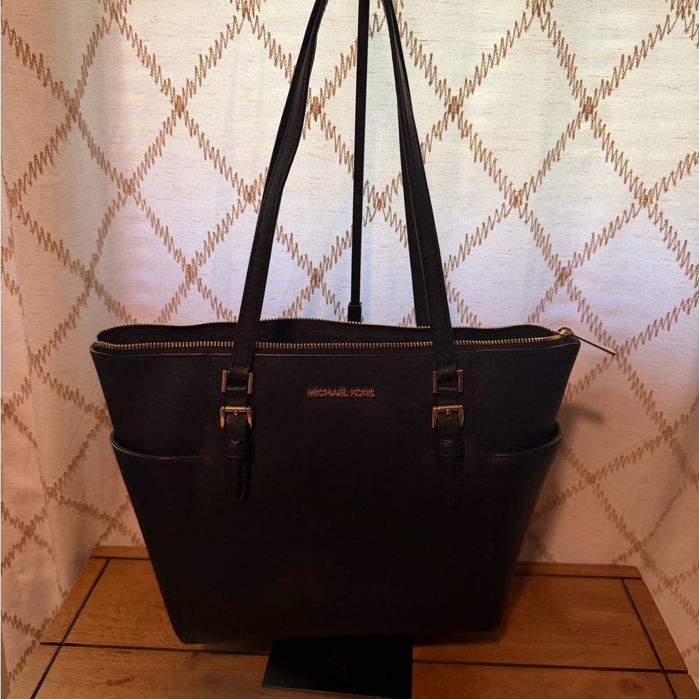 Michael Kors Black Leather Tote